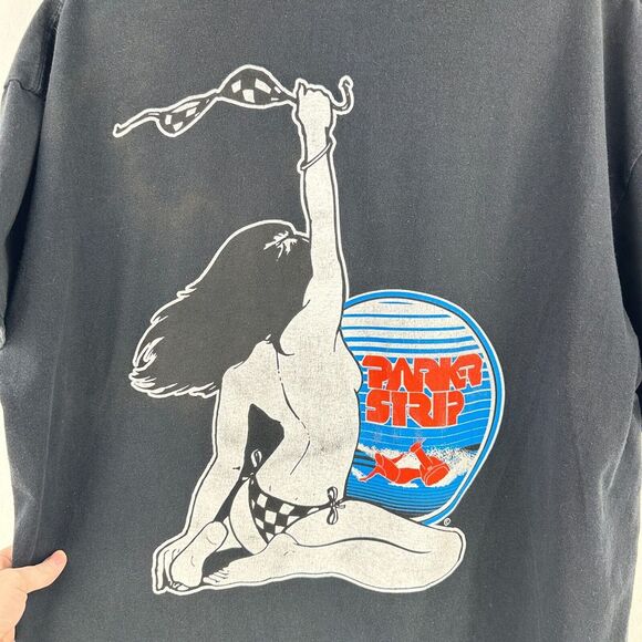 Gildan Ultra Cotton Tee Mens XL Black Blue‎ Parker Strip Racing Arizona Pullover - Picture 3 of 10